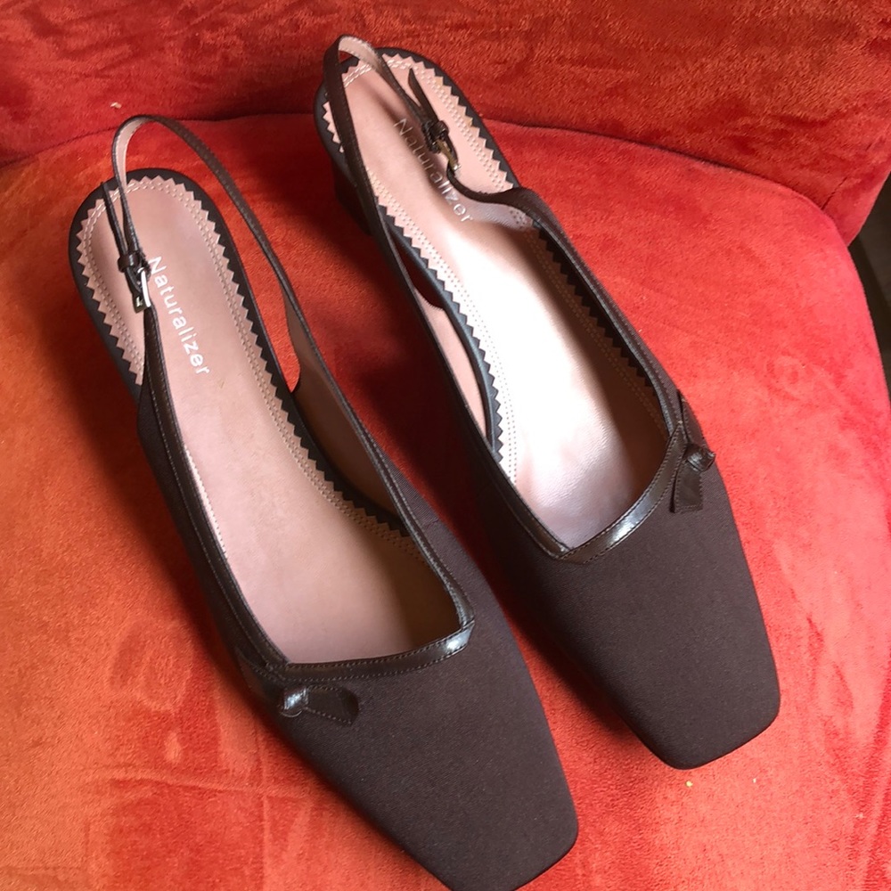 Naturalizer Gavin Brown Fabric Heels Size 10M